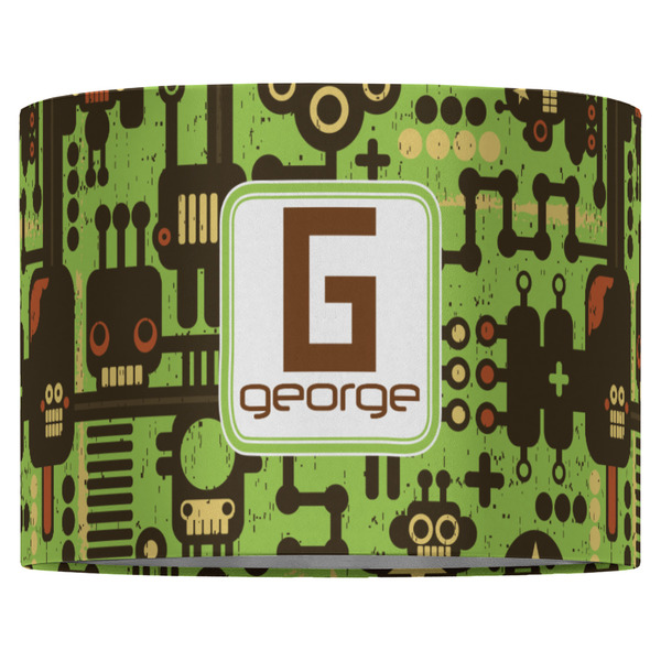Industrial Robot 1 16" Drum Lampshade - FRONT (Fabric)