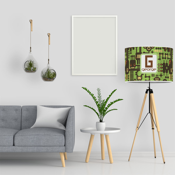 Industrial Robot 1 16" Drum Lampshade - LIFESTYLE