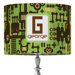 Industrial Robot 1 16" Drum Lamp Shade - Fabric (Personalized)
