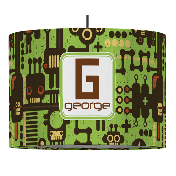 Industrial Robot 1 16" Drum Lampshade - PENDANT (Fabric)