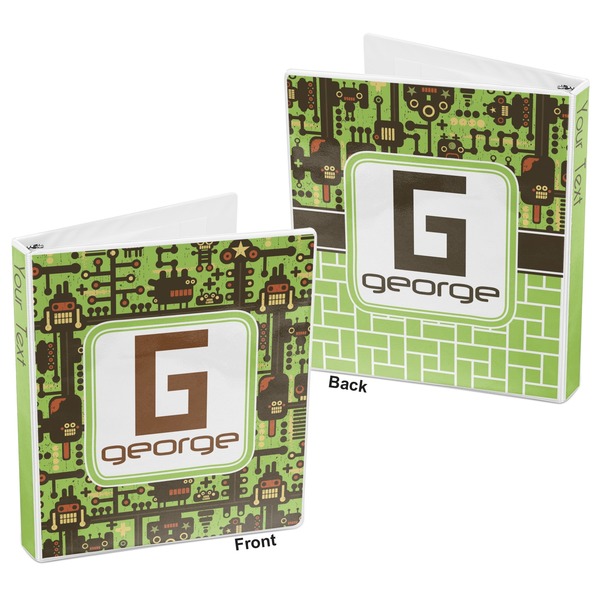 Industrial Robot 1 3-Ring Binder Front and Back