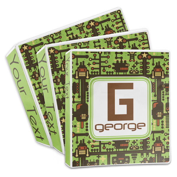 Custom Industrial Robot 1 3-Ring Binder (Personalized)