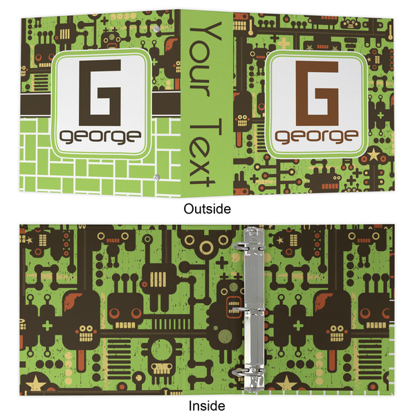 Industrial Robot 1 3 Ring Binders - Full Wrap - 2" - APPROVAL