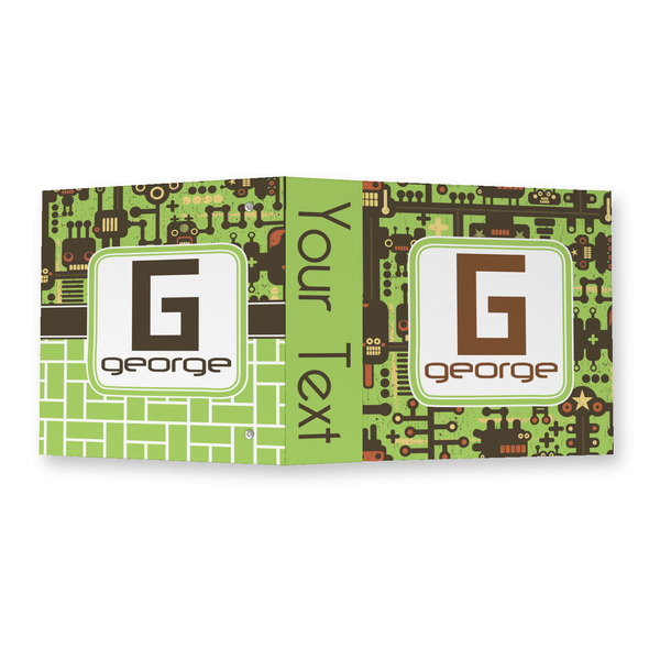 Industrial Robot 1 3 Ring Binders - Full Wrap - 2" - OPEN OUTSIDE