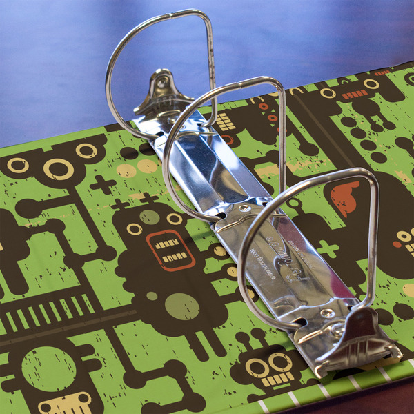 Industrial Robot 1 3 Ring Binders - Full Wrap - 3" - DETAIL