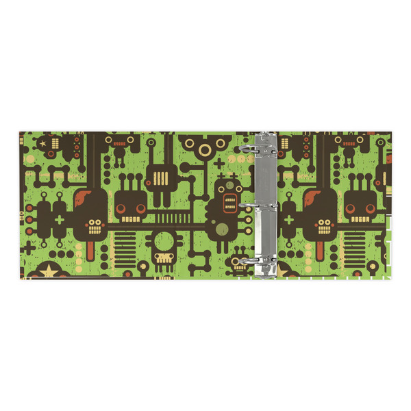 Industrial Robot 1 3 Ring Binders - Full Wrap - 3" - OPEN INSIDE