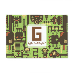 Industrial Robot 1 4' x 6' Indoor Area Rug (Personalized)