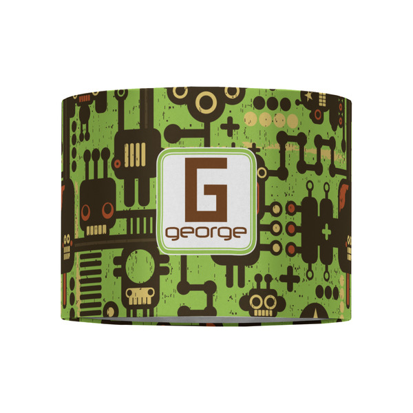 Industrial Robot 1 8" Drum Lampshade - FRONT (Fabric)