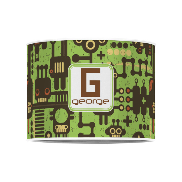 Industrial Robot 1 8" Drum Lampshade - FRONT (Poly Film)