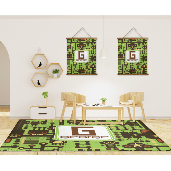 Industrial Robot 1 8'x10' Indoor Area Rugs - IN CONTEXT