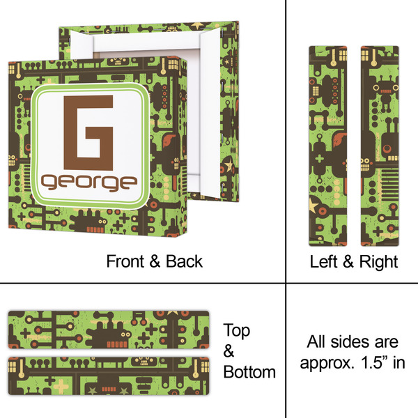 Industrial Robot 1 8x8 - Canvas Print - Approval