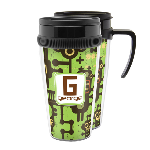 Custom Industrial Robot 1 Acrylic Travel Mug (Personalized)