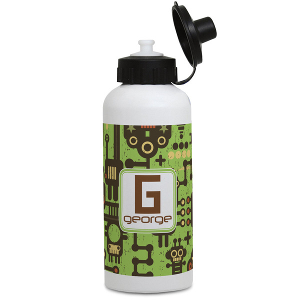 Custom Industrial Robot 1 Water Bottles - Aluminum - 20 oz - White (Personalized)