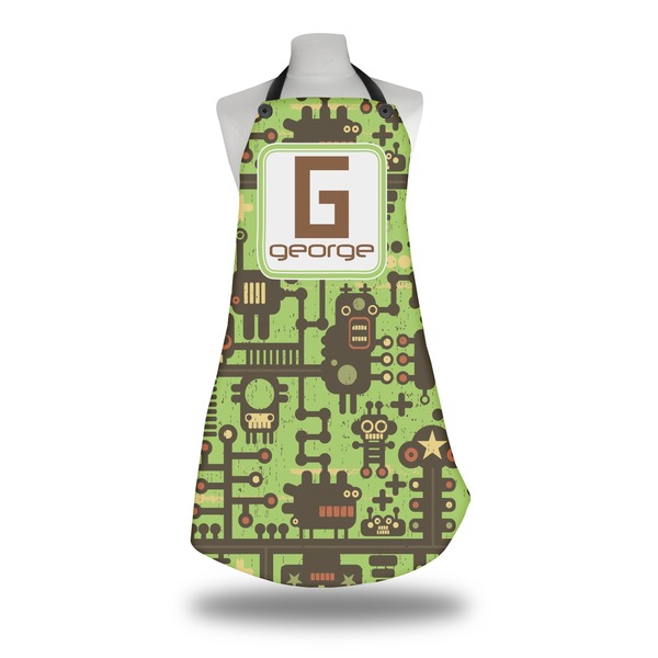 Custom Industrial Robot 1 Apron w/ Name and Initial