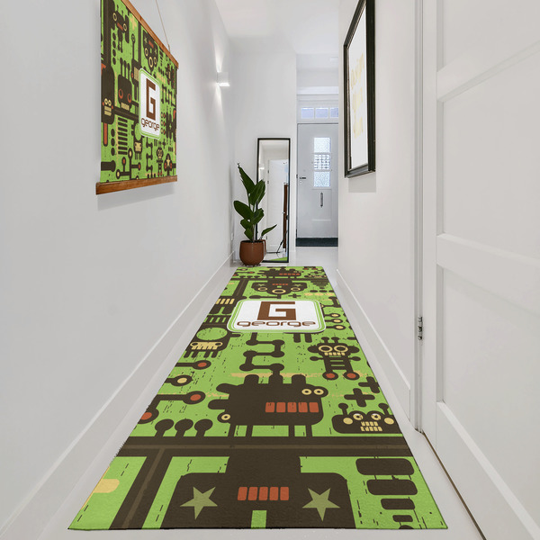 Industrial Robot 1 Area Rug Sizes - In Context (vertical)