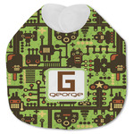 Industrial Robot 1 Jersey Knit Baby Bib w/ Name and Initial