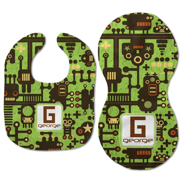 Industrial Robot 1 Baby Bib & Burp Set - Approval (new bib & burp)