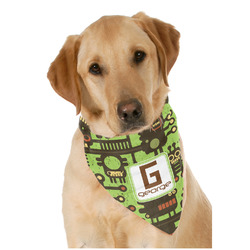 Industrial Robot 1 Dog Bandana Scarf w/ Name and Initial