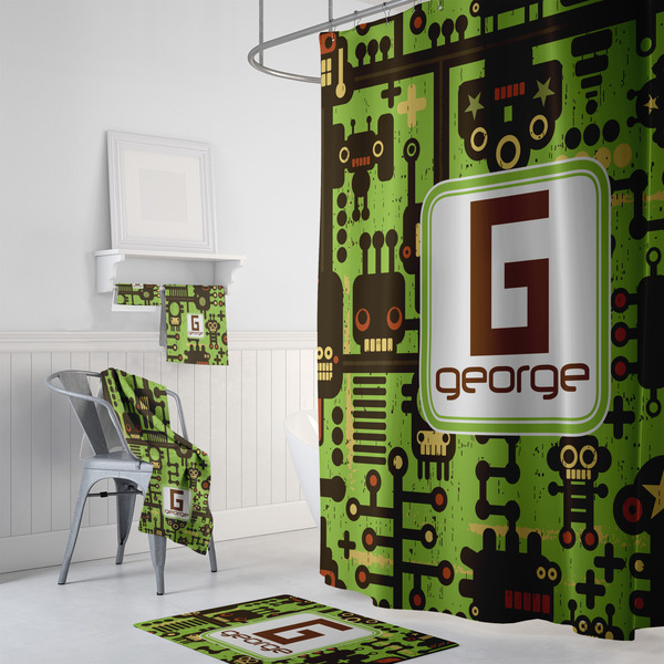 Industrial Robot 1 Bath Towel Sets - 3-piece - In Context