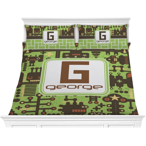 Custom Industrial Robot 1 Comforter Set - King (Personalized)
