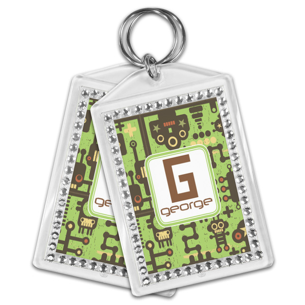 Industrial Robot 1 Bling Keychain - MAIN