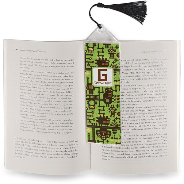 Industrial Robot 1 Bookmark with tassel - In book