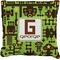 Industrial Robot 1 Faux-Linen Throw Pillow 18" (Personalized)