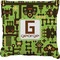 Industrial Robot 1 Faux-Linen Throw Pillow 20" (Personalized)