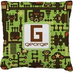 Industrial Robot 1 Faux-Linen Throw Pillow 26" (Personalized)
