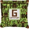 Industrial Robot 1 Faux-Linen Throw Pillow (Personalized)