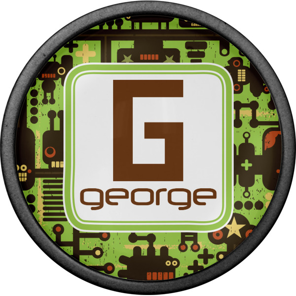 Industrial Robot 1 Cabinet Knob - Black - Front