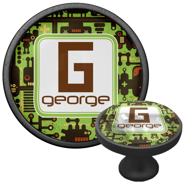 Industrial Robot 1 Cabinet Knob - Black - Multi Angle