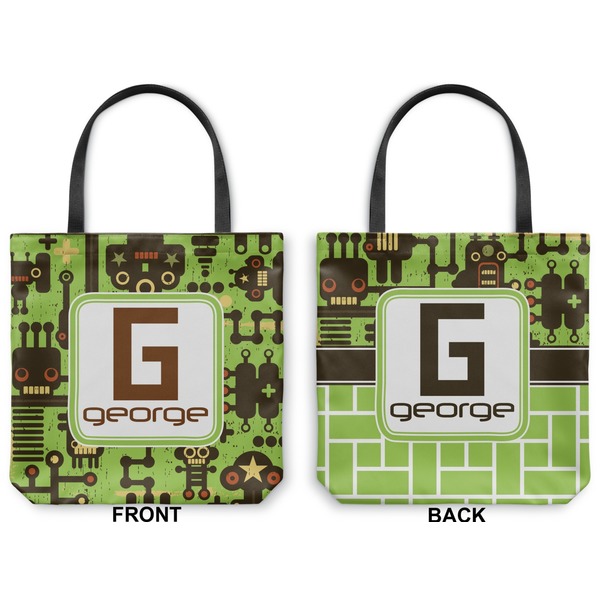 Industrial Robot 1 Canvas Tote - Front and Back