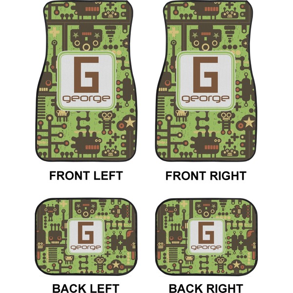 Industrial Robot 1 Car Floor Mats Set (2F + 2B)