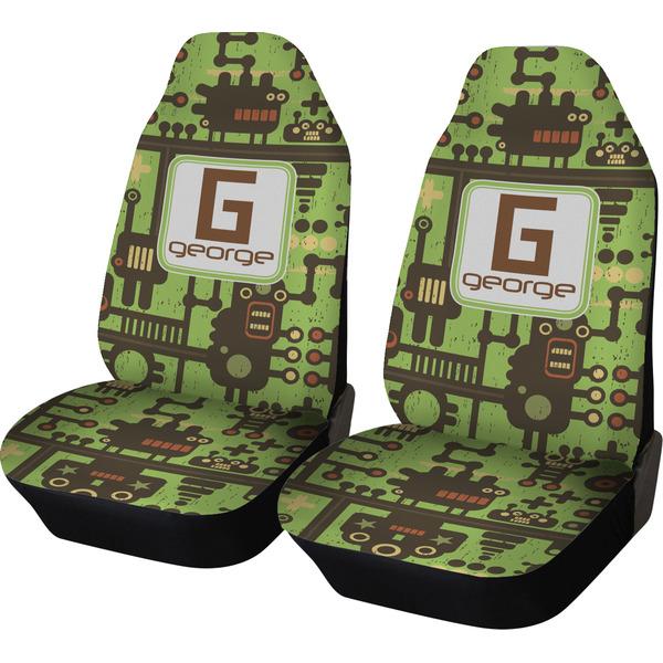 Custom Industrial Robot 1 Car Seat Covers (Set of Two) (Personalized)