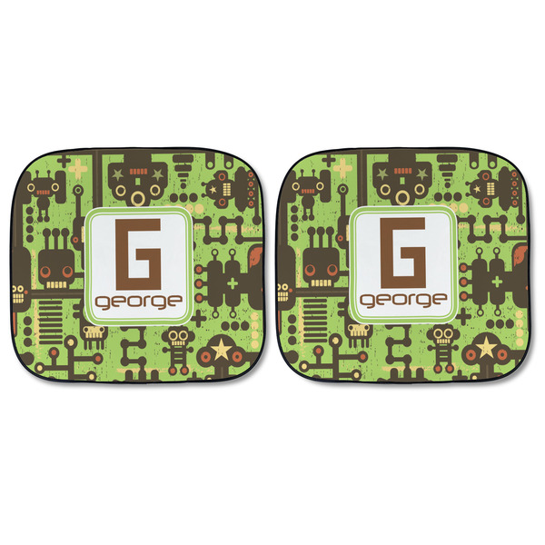 Industrial Robot 1 Car Sun Shades - FRONT