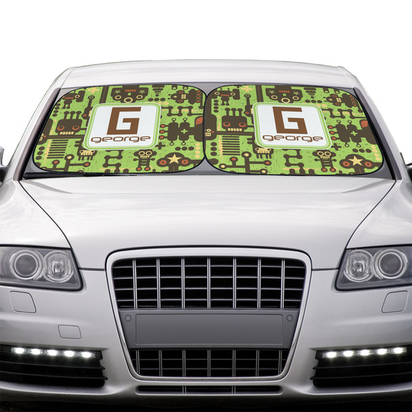 Industrial Robot 1 Car Sun Shades - IN CONTEXT