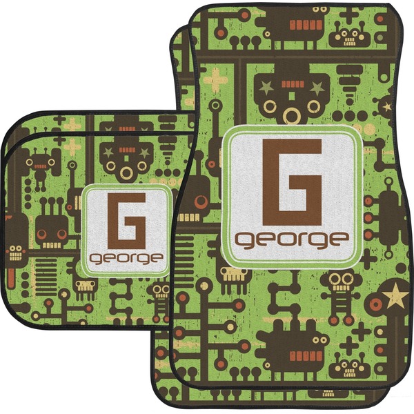 Robots Custom Car Floor Mats Set (2Front & 2Back)