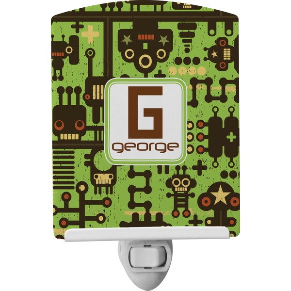 Custom Industrial Robot 1 Ceramic Night Light (Personalized)