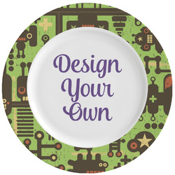 Industrial Robot 1 Ceramic Dinner Plates (Set of 4) (Personalized)