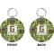 Industrial Robot 1 Circle Keychain (Front + Back)