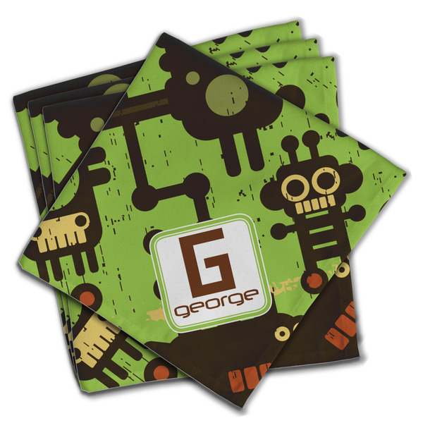 Industrial Robot 1 Cloth Napkins - Personalized Dinner (PARENT MAIN Set of 4)