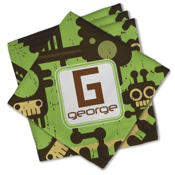 Industrial Robot 1 Cloth Napkins - Personalized Lunch (PARENT MAIN Set of 4)