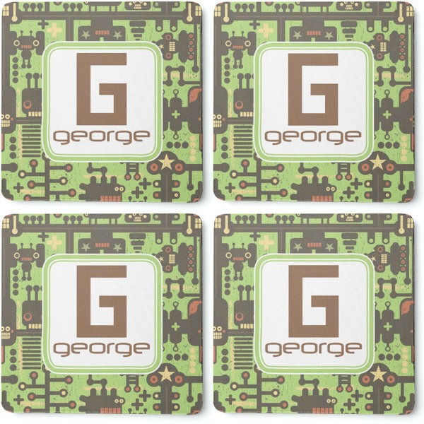 Industrial Robot 1 Coaster Rubber Back - Apvl