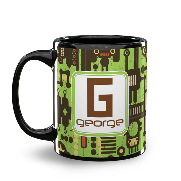 Industrial Robot 1 Coffee Mug - 11 oz - Black