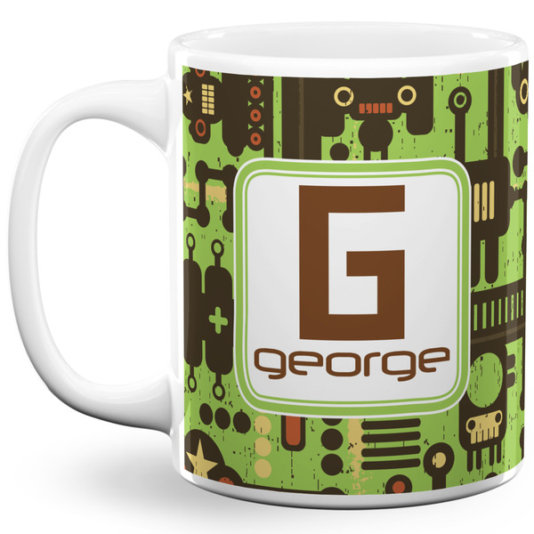 Custom Industrial Robot 1 11 Oz Coffee Mug - White (Personalized)