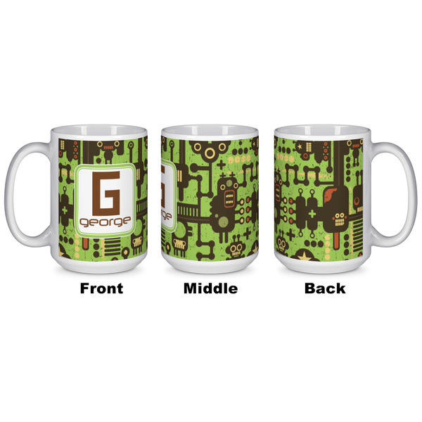 Industrial Robot 1 Coffee Mug - 15 oz - White APPROVAL