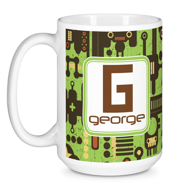 Industrial Robot 1 Coffee Mug - 15 oz - White