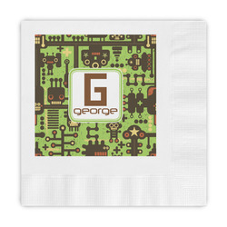 Industrial Robot 1 Embossed Decorative Napkins (Personalized)