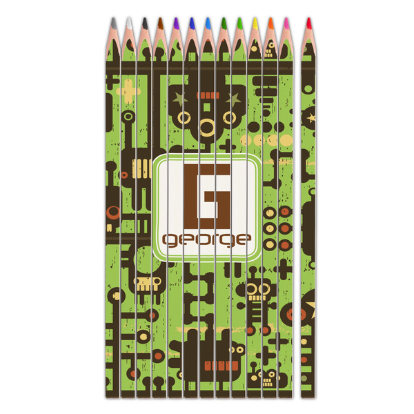 Custom Industrial Robot 1 Colored Pencils (Personalized)